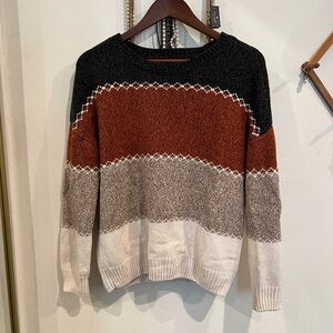 Shyanne Color Blocked Knit Sweater